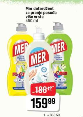 MER deterdžent za pranje posuđa
