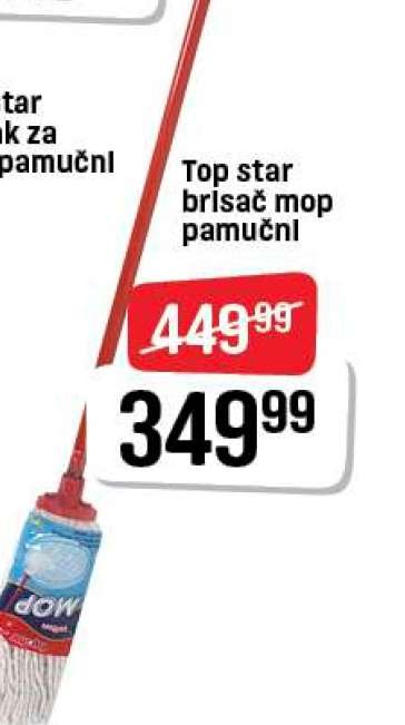 Top star brisač mop pamučni