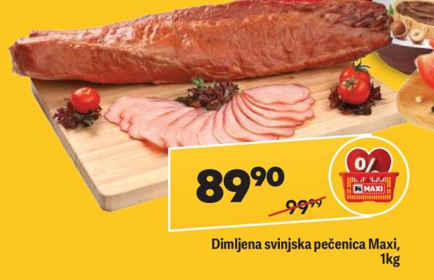Dimljena svinjska pečenica Maxi, 1kg