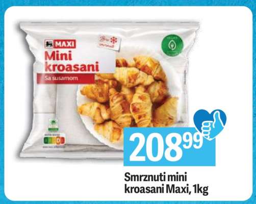 Smrznuti mini kroasani Maxi 1kg