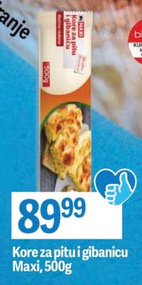 Kore za pitu i gibanicu Maxi, 500g