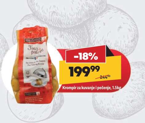 Krompir za kuvanje i pečenje, 1,5kg