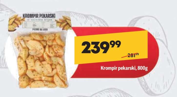 Krompir pekarski, 800g
