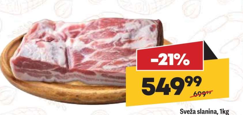 Sveža slanina 1kg