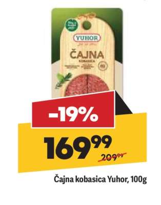 čajna kobasica Yuhor, 100g