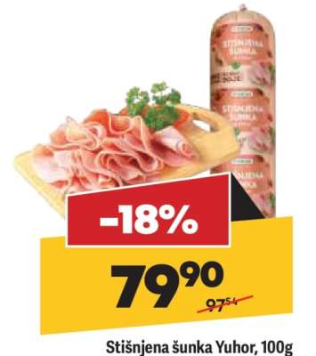Stišnjena šunka Yuhor 100g