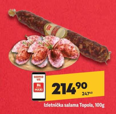 Izletnička salama Topola 100g