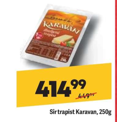 Sir trapist Karavan, 250g