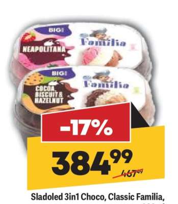 Sladoled 3in1 Choco, Classic Familia