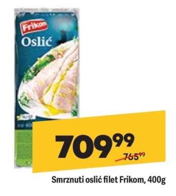 Smrznuti oslić filet Frikom 400g