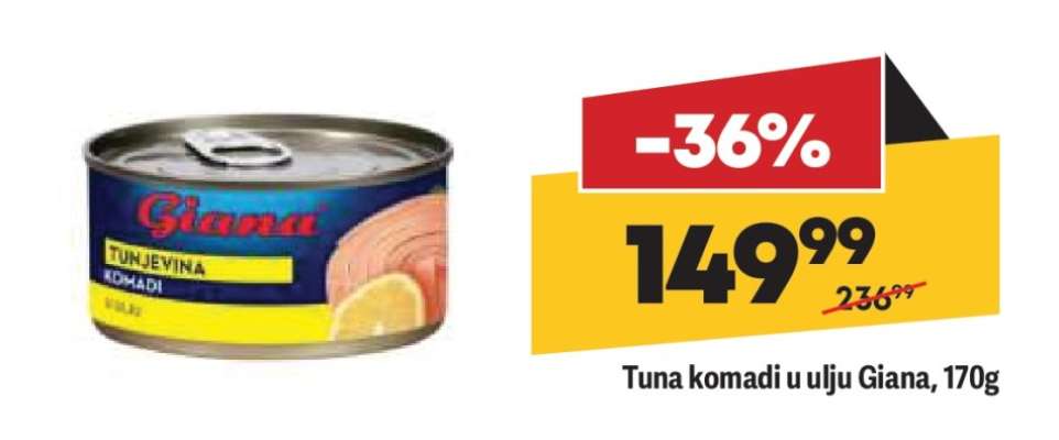 Tuna komadi u ulju Giana, 170g