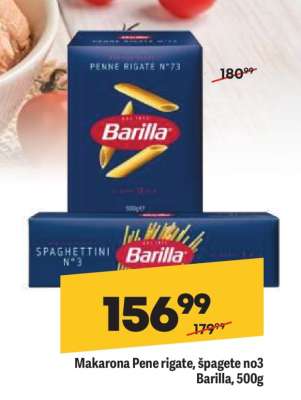 Makarona Pene rigate, špagete no3 Barilla, 500g