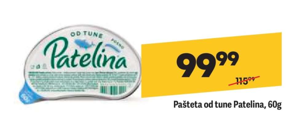 Pašteta od tune Patelina , 60g