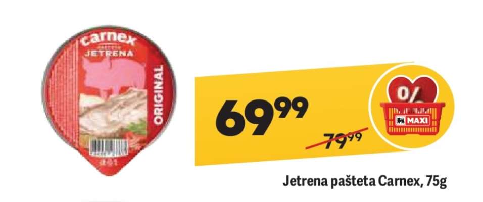 Jetrena pašteta Carnex 75g