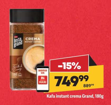 Kafa instant crema Grand, 180g