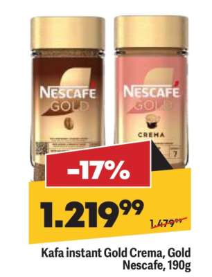 Kafa instant Gold Crema Gold Nescafe 190g
