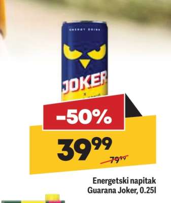 Energetski napitak Guarana Joker 0.25l