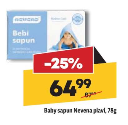 Baby sapun Nevena plavi , 78g