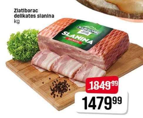 Zlatiborac delikates slanina