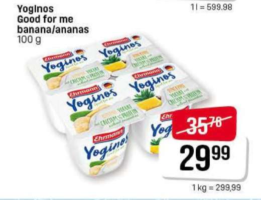 Yoginos Good for me banana ananas