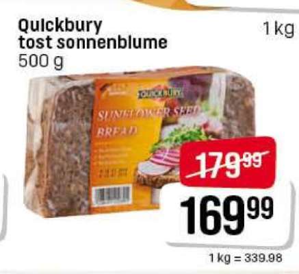 Quickbury Tost Sonnenblume