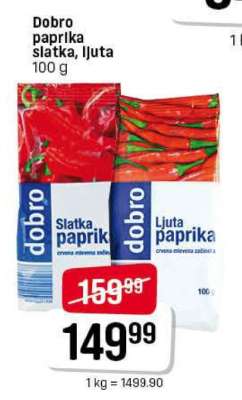 Dobro paprika slatka, ljuta