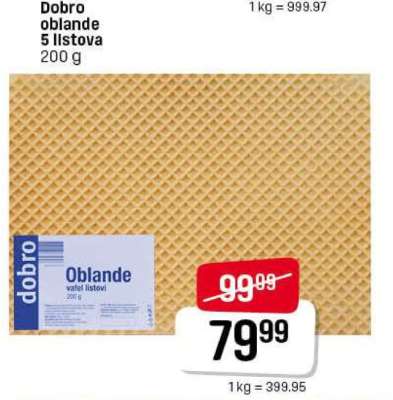 Dobro Oblande, 5 listova