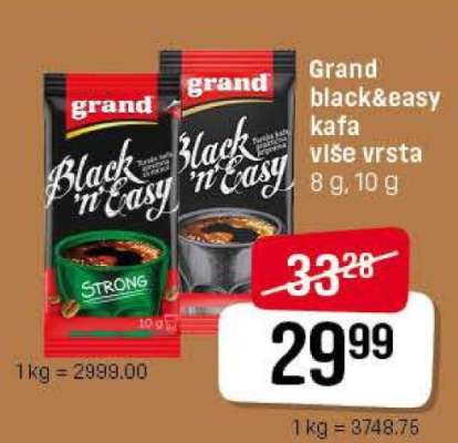 Grand Black & easy kafa