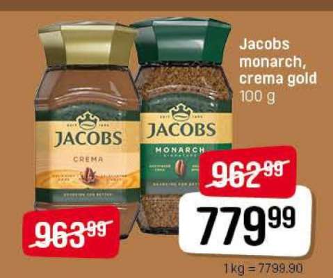 Jacobs monarch, crema gold