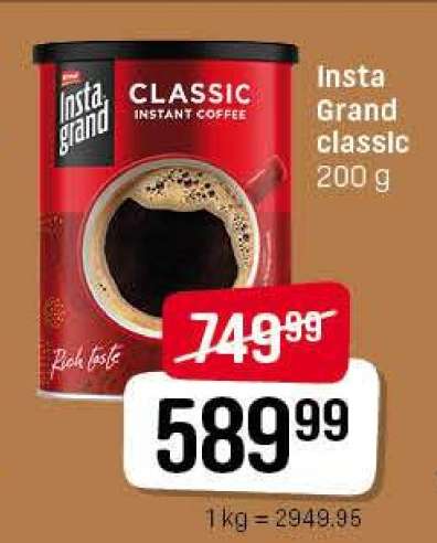 INSTA GRAND CLASSIC INSTANT COFFEE
