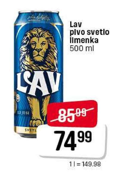 Lav pivo svetlo limenka