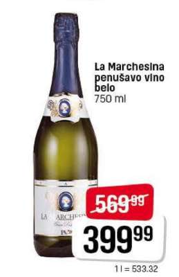 La Marchesina penušavo vino belo