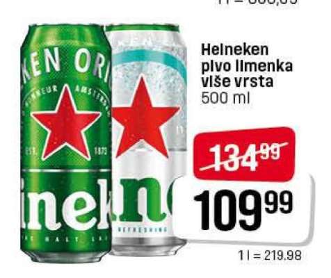 Heineken pivo limenka