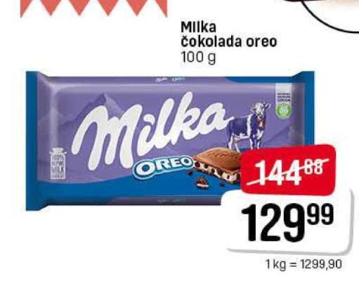Milka čokolada oreo