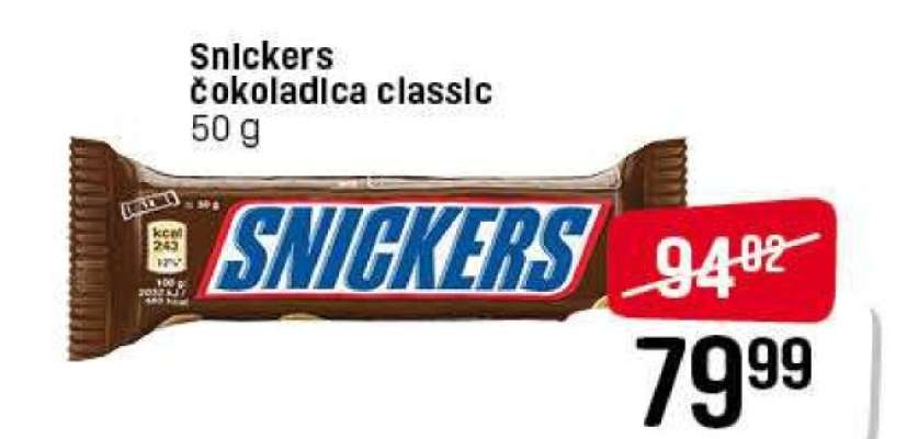 Snickers čokoladica classic