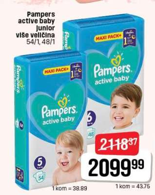 Pampers active baby Junior