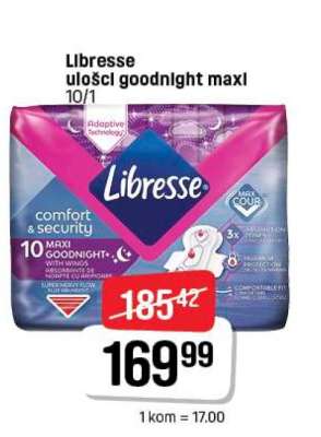 Libresse uložící goodnight maxi 10/1