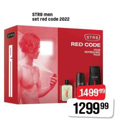 STR8 men set red code 2022