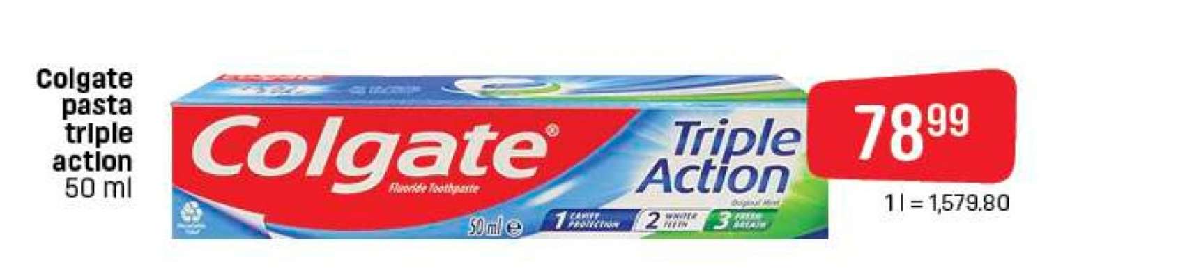 Colgate pasta triple action 50 ml