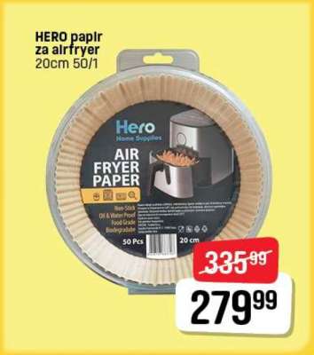 HERO papír za airfryer