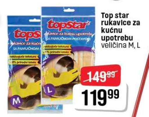 Top star rukavice za kućnu upotrebu