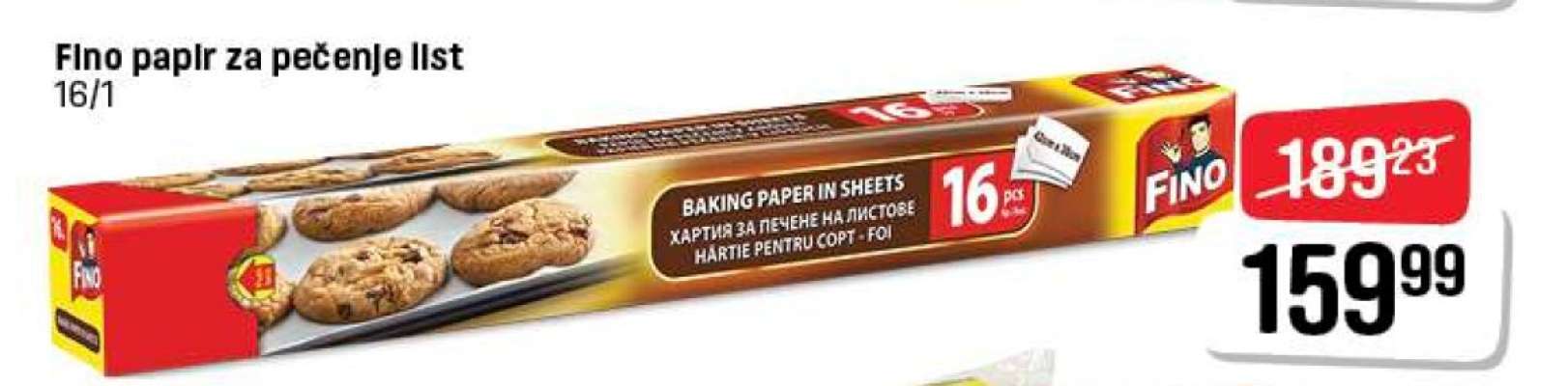 Fino papir za pečenje list