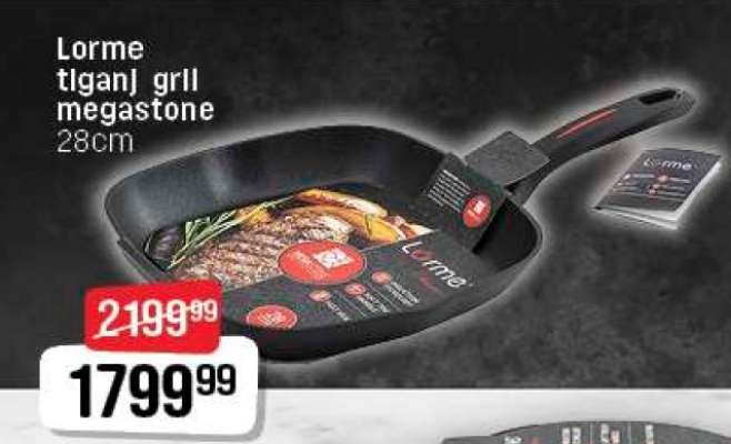 Lorme tiganj grill megastone 28cm