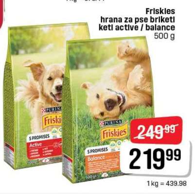 Friskies hrana za pse briketi Active / Balance
