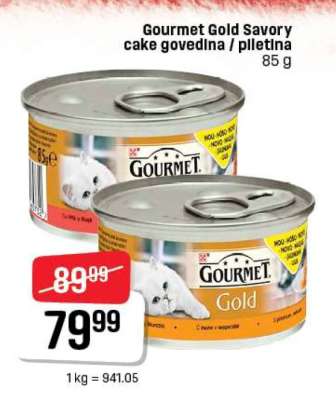 Gourmet Gold Savory cake govedina/piletina