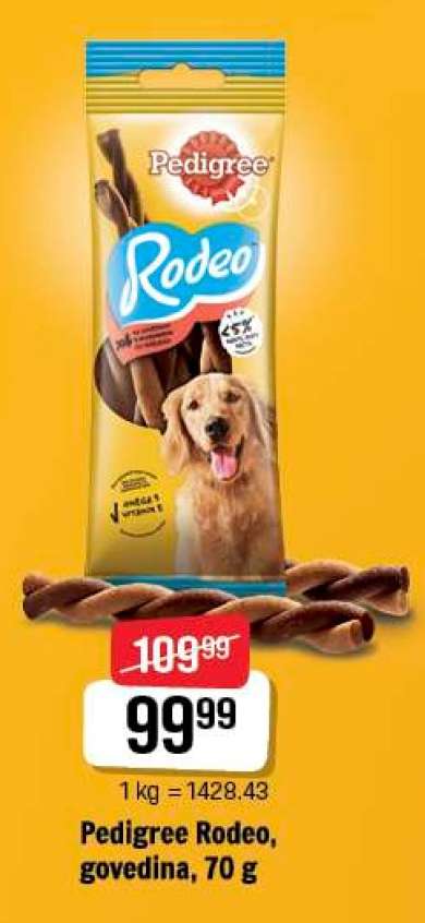 Pedigree Rodeo govedina 70 g