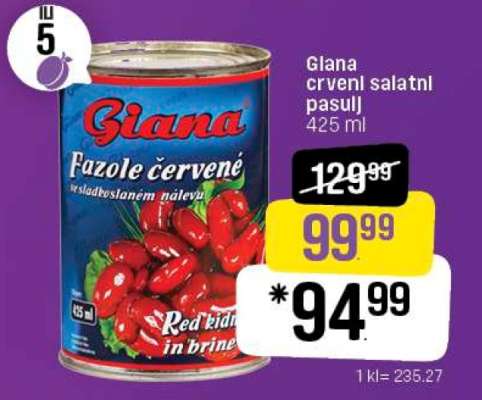 Giana crveni salatni pasulj