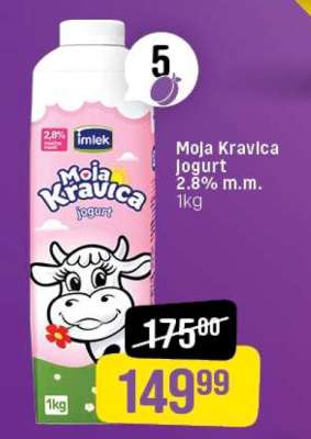 Moja Kravica Jogurt 2,8 % m.m .