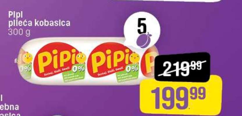 Pipi pileća kobasica