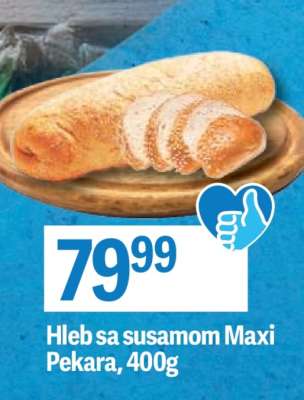 Hleb sa susamom Maxi Pekara, 400g